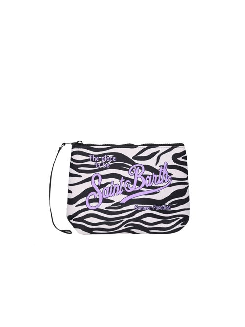 Pochette Aline in scuba con stampa zebra Mc2 Saint Barth | ALIN00103322L
